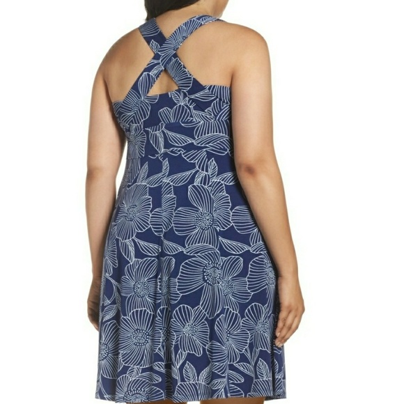Adrianna Papell Dresses & Skirts - Adrianna Papell Blue Flower Print Sundress NEW 3x